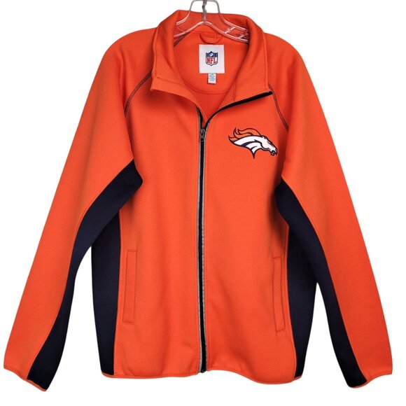 Denver Broncos NFL G-lll Jacket Men's L Orange Knit Fleece Lined Full Zip NWOT - Picture 13 of 14